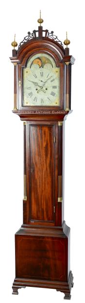 Daniel Munroe & Co., of Concord, MA. Grandfather clock. 214023. Delaney Antique Clocks.