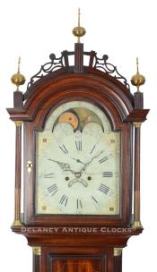 Daniel Munroe & Co., of Concord, MA. Grandfather clock. 214023. Delaney Antique Clocks.