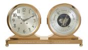 Chelsea 8.5 Special Dial Ship's Bell Clock & Barometer Desk Set. Chelsea Clock Company. Boston, MA. 224142.