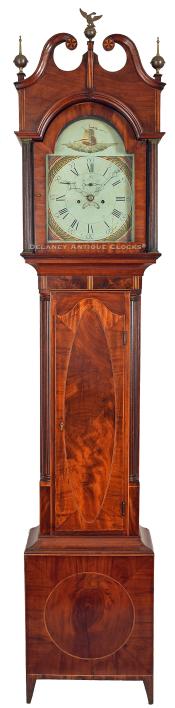 Unsigned New Jersey tall case clock. XXSL-48.