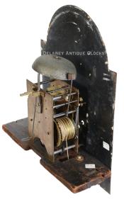 Unsigned New Jersey tall clock movement. XXSL-48. Delaney Antique Clocks.