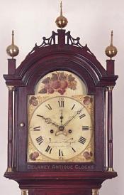 Frederick Wingate of Augusta, Maine. No. 119. Grandfather clock. UU-56. Delaney Antique Clocks.