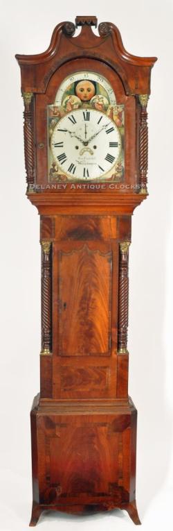 Samuel Underhill of Wolverhampton, England. A mahogany veneered tall case clock. 215042.