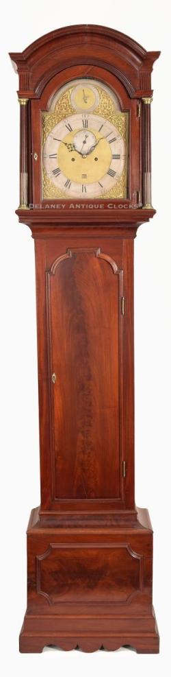 A formal mahogany cased tall clock made by Thomas Hunter. London, England. 216086.