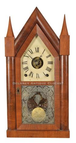 Terry & Andrews of Bristol, Connecticut. 8-day Steeple Clock. Time, Strike and Alarm. 221222