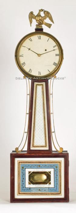 Simon Willard's Patent Timepiece. A true Willard banjo clock. AAA-22.
