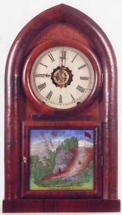 Turner's Patent 8-day alarm. A beehive mantel clock. Rare. FF-166.