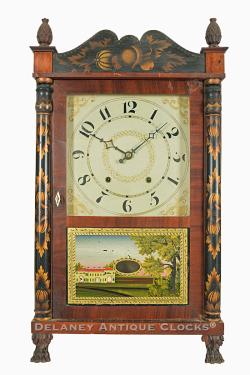 Jeromes’ & Darrow of Bristol, Connecticut. A Transitional Shelf Clock. MM-163A.