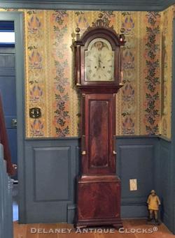 John Bailey tall clock installed in Southeastern Massachusetts.