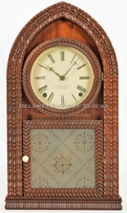 J. C. Brown Ripple Case Beehive Mantel Clock. Forestville, Conn. VV-44.