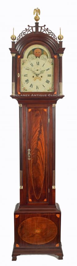 A high style inlaid mahogany cased tall clock. 220039.