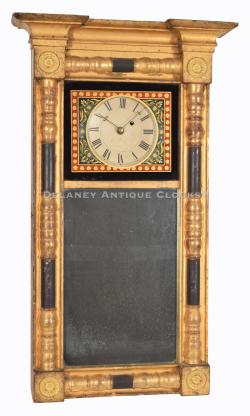  James Cary, Jr. of Brunswick, Maine. Mirror Clock. The Humphrey family clock. 222069.