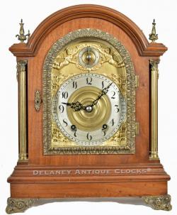 Tiffany & Co. Makers. New York. No. 475. Bracket or Chime clock with Joseph Lindauer's patented quarter-hour strike train. 222075.