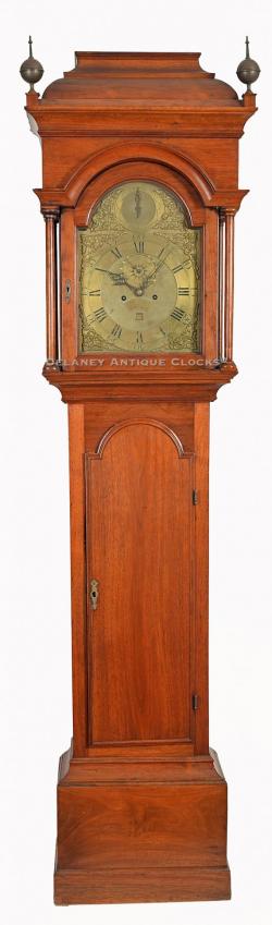 Nathaniel Mulliken (1722-1777) of Lexington, Massachusetts. A tall case clock. AAA6.