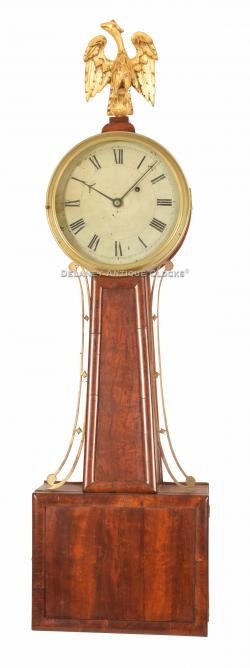Aaron Willard Jr. of Boston, Massachusetts. A wood-paneled timepiece. 221216 