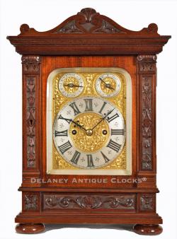 A fine English made time and strike bracket clock. Nice size. 222092.