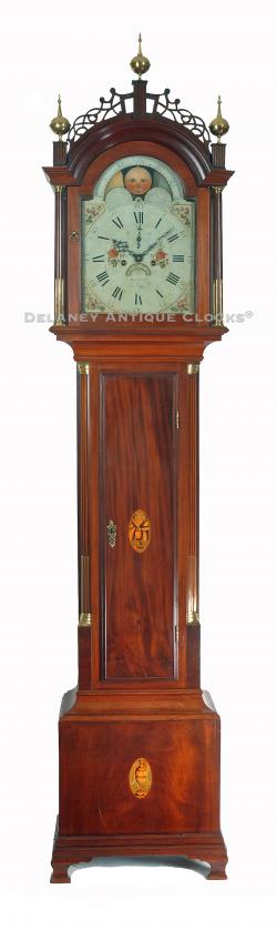 Elnathan Taber of Roxbury, Massachusetts. Tall case clock. 212117