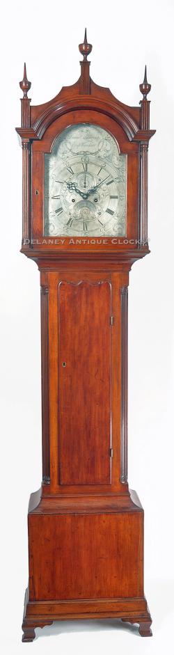 Daniel Burnap of East Windsor, Connecticut. A cherry case tall clock. RR-33.