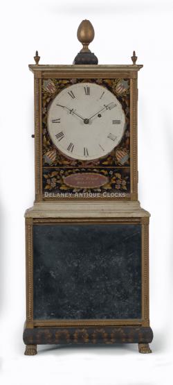 Aaron Willard Boston, Massachusetts. "Brides Model" Massachusetts shelf clock. XXSL-8.