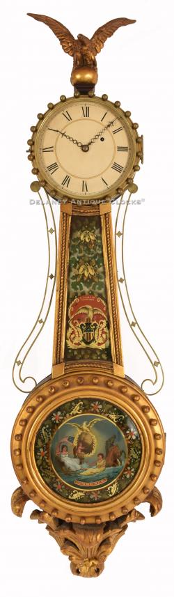 Reproduction Girandole wall timepiece Owned by Marcus Coolidge. Possibly made by James Conlon in Boston, MA. 221161.