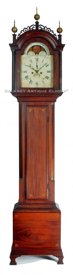 Stephen Taber of New Bedford, Massachusetts. Tall case clock. RR-36.