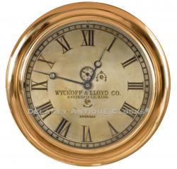 An 8-inch Chelsea Lever Clock. Chelsea, Massachusetts. WYCKOFF & LLOYD Co. / SPRINGFIELD, MASS. / AMERICAN. 221011.