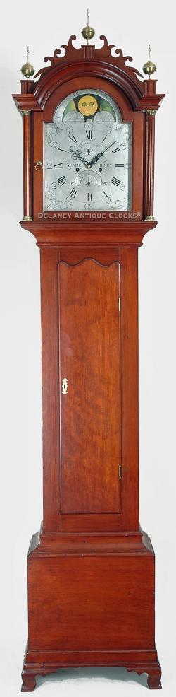 Asahel Cheney of Hartford, Connecticut, Northfield, Massachusetts Putney, Windsor and Royalton, Vermont. A cherry case tall clock. 29107.