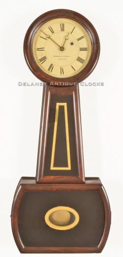 Howard & Davis Model No. 4 wall clock. Boston, Massachusetts. A. Howard die-stamp. Timepiece. XX-37.