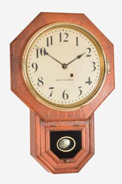 Seth Thomas 12 Inch Drop Octagon or school clock. 221139.