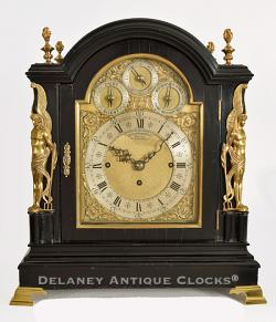 English-made Bracket Clock. Retailed by Bigelow Kennard & Company in Boston. Quarter striking movement. 219214.