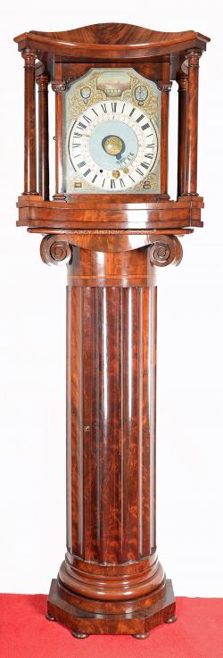 William Dutton of London, England. A complicated tall clock with wheelwork fabricated by James Ferguson. VV-31.