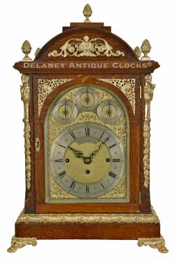 A Large English-made Bracket Clock. Retailed by Thomas Kirkpatrick in New York. Quarter striking movement. 221102.