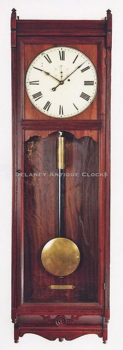 Seth Thomas Clock Company. The wall Regulator No. 17 in mahogany. 214044.