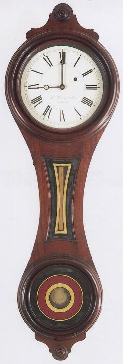 E. Howard & Co., Boston, MA. Model No. 10. House and Counting-Room Clock." Figure 8 wall clock." 214053.