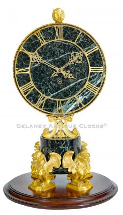 A Chelsea Antique marble & Gilt Bronze Mantel Clock. 223307.