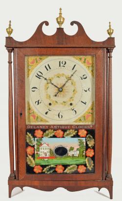 Hugh Kearney & Co., Pillar & Scroll mantel or shelf clock made in Wolcottville, Conn. 218143.