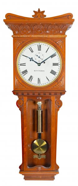 Seth Thomas "Regulator No. 7 long version." An antique wall clock. 223326.