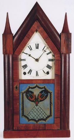 Terry & Andrews of Bristol, Connecticut. 8-day Steeple mantel clock. TT-154.