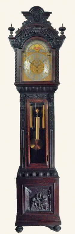 Tiffany & Company New York. A Flemish Oak Hall Clock. Grandfather clock. 213016.