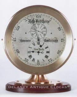 Roth Brothers Manufacturers, New York. This is a 2-day chronometer presented in a vertical format. 218146.