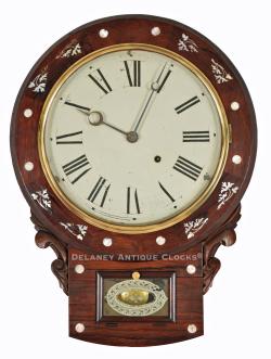 Anglo-American School Clock. E. N. Welch 8-day time-only movement. 222021.