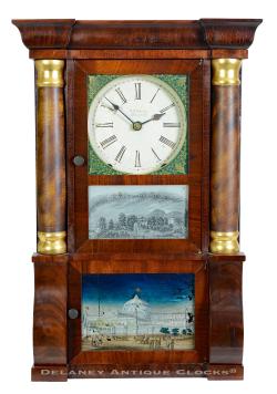 E.O. Goodwin. A Miniature Sleigh Front Shelf Clock. 224058.