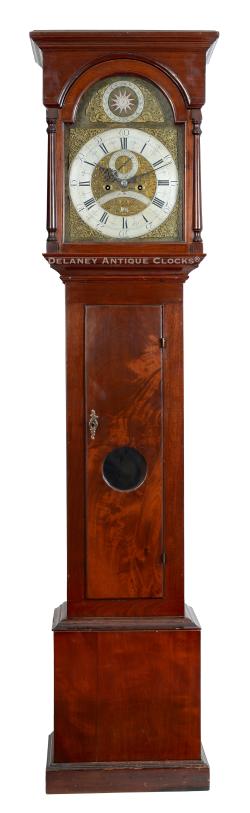 Samuel Rockwell of Providence, Rhode Island. This is an early American-made tall case clock of a diminutive stature. 223324.