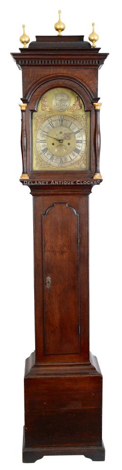 Thomas Becket tall case clock. Working in Durham, England. FF-7.