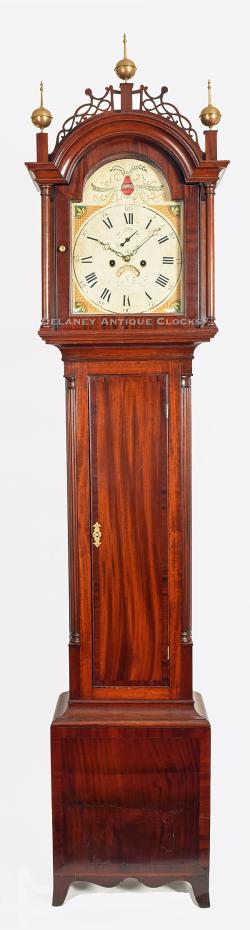 David Williams. A mahogany cased tall clock made in Newport, Rhode Island. II-72.