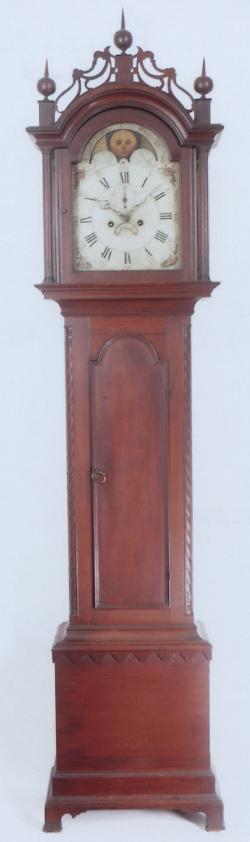 A Connecticut River Valley tall case clock. Unsigned. 213077.