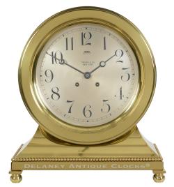 A Chelsea Library Clock retailed by Tiffany & Co. House strike. 8.5-inch diameter dial. 224141.