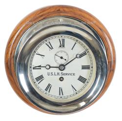 A Chelsea 4.5-inch "U. S. Light House Service" Marine clock. 224145.