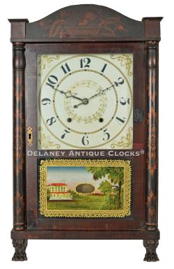 Jeromes & Darrow of Bristol, Connecticut. "Transitional Shelf Clock." 27099.