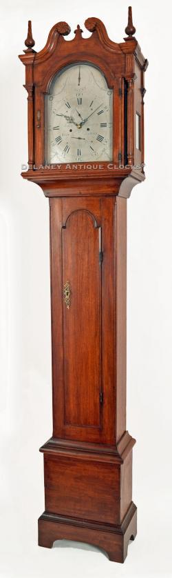 John Bailey II of Hanover, Massachusetts. An important tall case clock. The case possibly made by Elisha Cushing Jr. of Hingham. 219052.